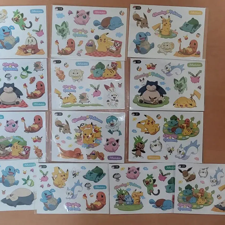 [BUNJANG] Pokemon Sticker 25-Piece Set / 포켓몬 스티커 25종 세트