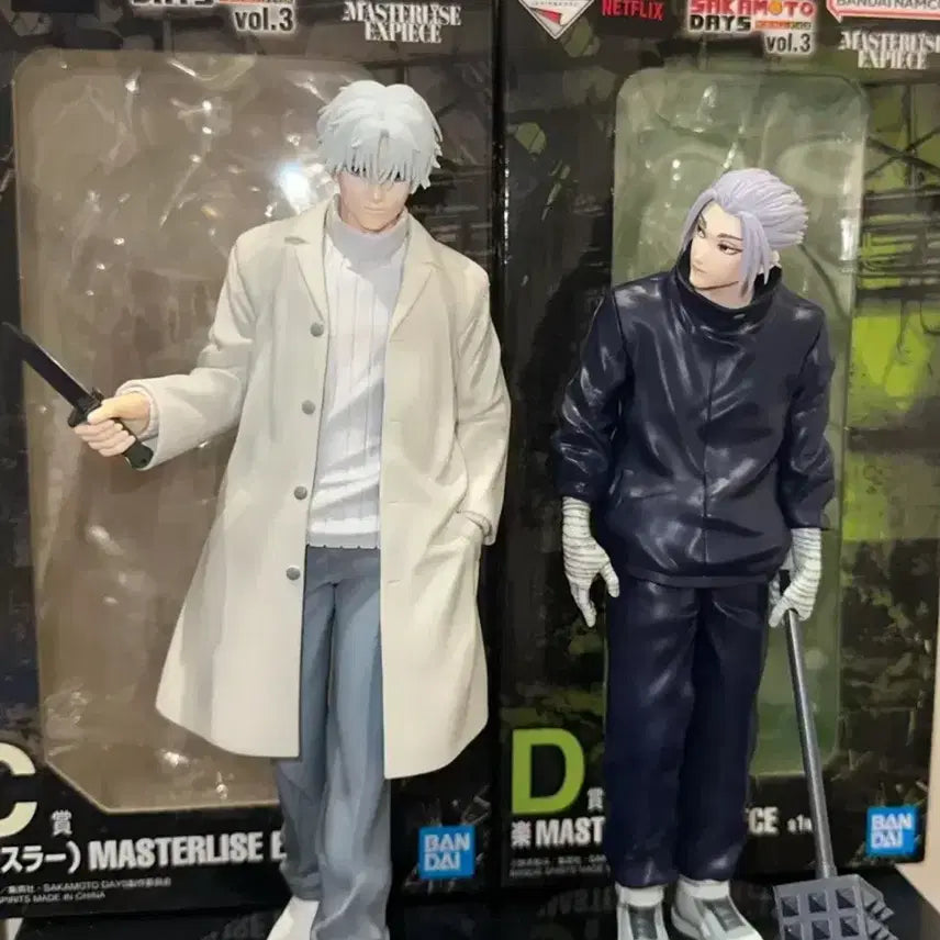 [BUNJANG] Sakamoto Days Kuji C Prize Slur &amp; D Prize Gaku Figures + 2 Gacha / (택포10.5) (박스o) 사카모토데이즈 쿠지 슬러 c상 가쿠 d상 피규어 + 가챠 2종