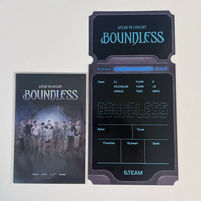 [BUNJANG] &amp;TEAM VR Concert BOUNDLESS Special Ticket &amp; Polaroid Bundle / 앤팀 &amp;TEAM VR 브이알 콘서트 BOUNDLESS 특전 티켓 폴라