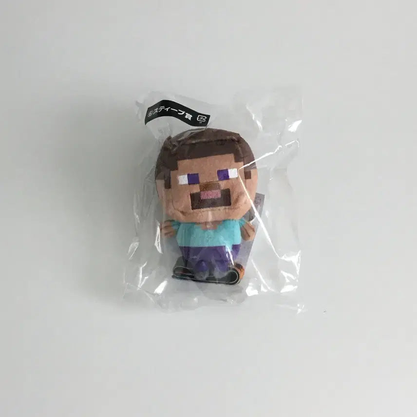 [BUNJANG] Minecraft Steve Plush Keychain / 마인크래프트 마크 쿠지 인형 누이 키링 - 스티브