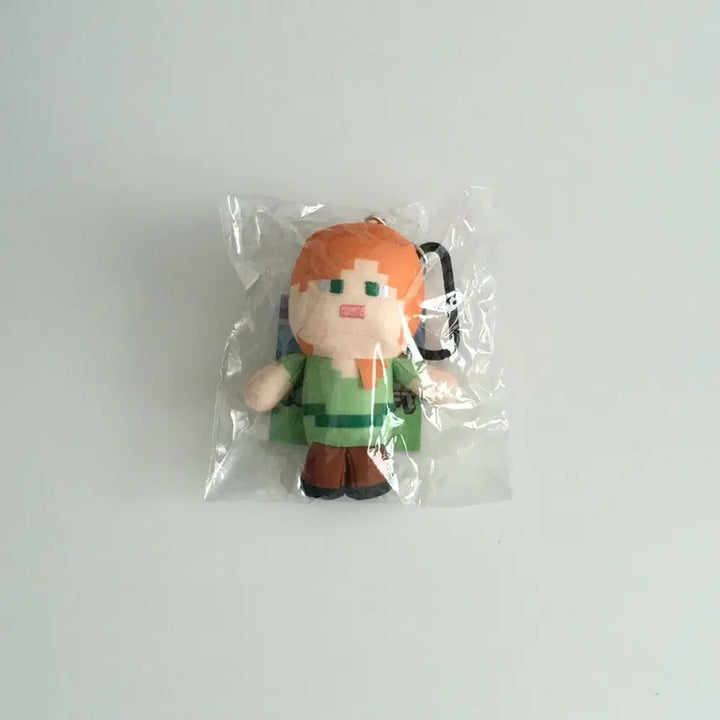 [BUNJANG] Minecraft Alex Carabiner Plush Keychain / 마인크래프트 마크 카라비너 인형 누이 키링 - 알렉스