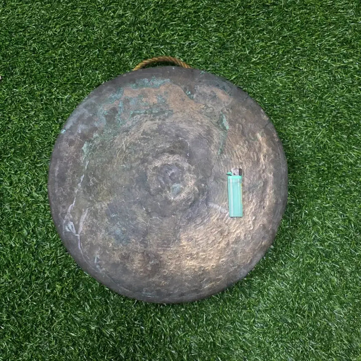 [BUNJANG] Vintage Brass Jing Korean Traditional Percussion Instrument / 빈티지 징 놋쇠 국악기