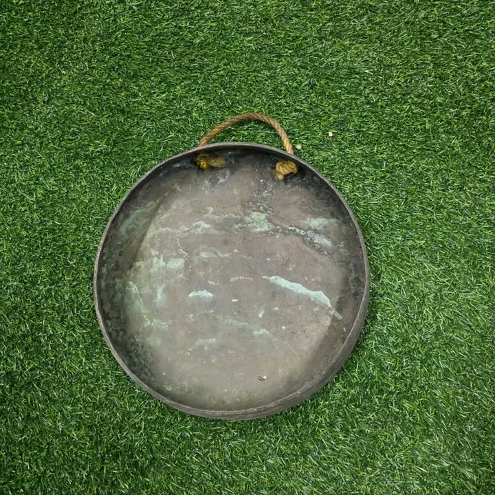 [BUNJANG] Vintage Brass Jing Korean Traditional Percussion Instrument / 빈티지 징 놋쇠 국악기