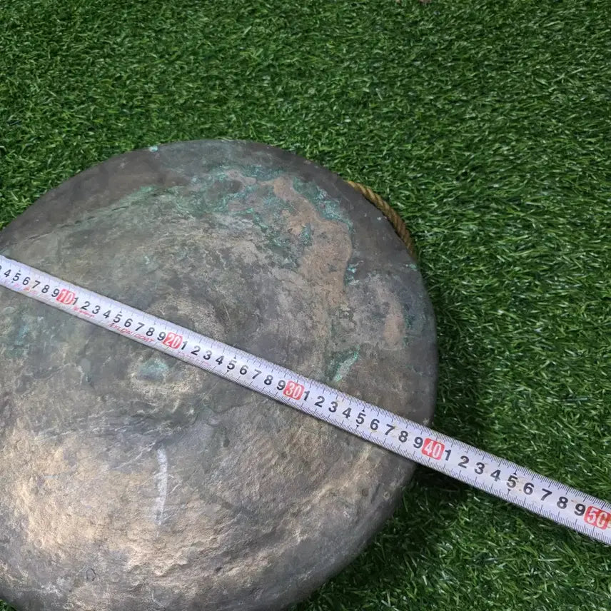 [BUNJANG] Vintage Brass Jing Korean Traditional Percussion Instrument / 빈티지 징 놋쇠 국악기