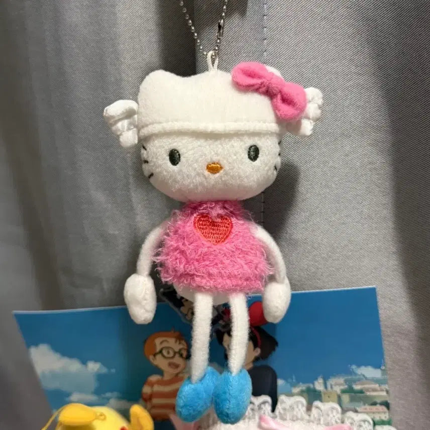 [BUNJANG] 2002 Classic Hello Kitty Dangling Plush Keychain / 고전키티 02년 달랑이 인형 키링