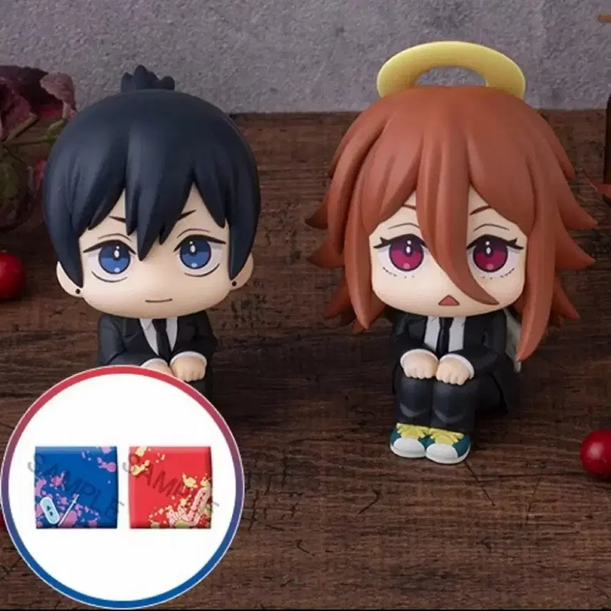 [BUNJANG] Chainsaw Man Aki &amp; Angel Lucup Set (Sealed, with Cushion Bonus) / 미개봉,특전포함) 체인소맨 아키+천사 룩업 세트