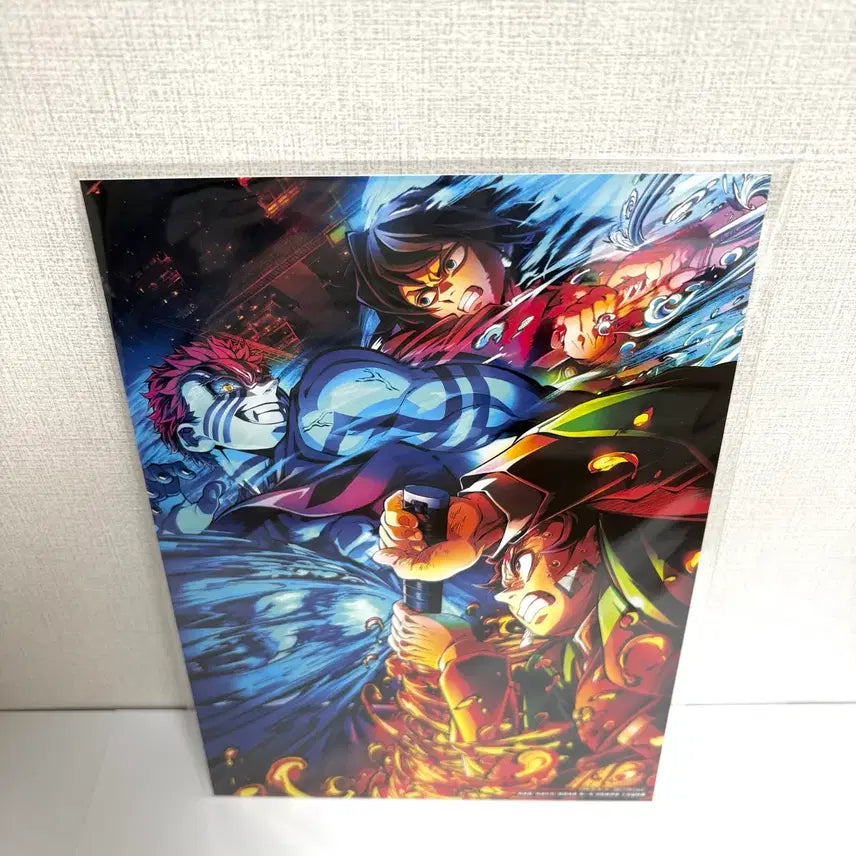 [BUNJANG] Demon Slayer: Kimetsu no Yaiba Mugen Train Arc Japanese Exclusive Illustration Postcard Stand / 귀멸의 칼날 무한성편 일본 특전 팜플렛 일러스트 포스트 카드 받침