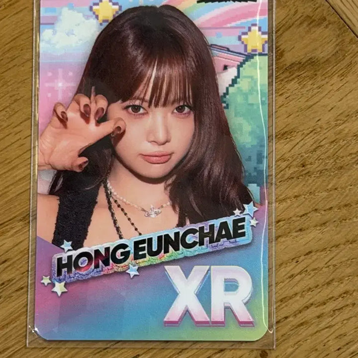 [BUNJANG] LE SSERAFIM Hong Eunchae Rhythm Hive Mission Photocard / 르세라핌 홍은채 리듬하이브 미션 인증 포카