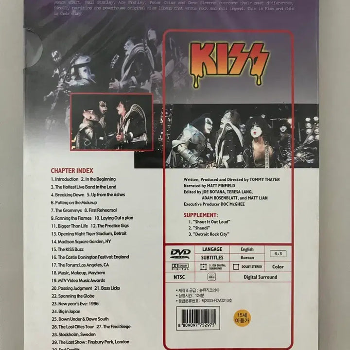[BUNJANG] KISS The Second Coming Live Concert Music Video DVD / [희귀]새상품 KISS 키스 라이브콘서트 뮤직비디오 dvd