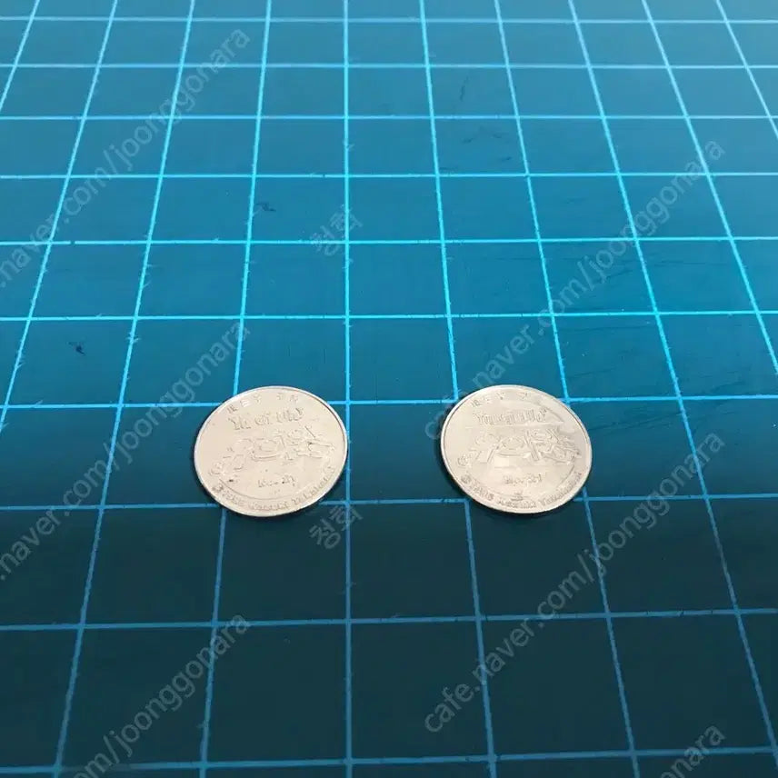 [BUNJANG] Yu-Gi-Oh! Classic Anime Merchandise Lot of 2 Shadow Ghoul Coins / 고전 만화 애니 유희왕 굿즈 유희왕 코인 동전 2개 일괄