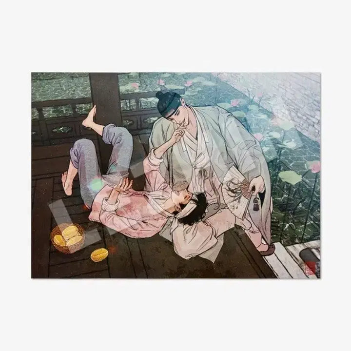 [BUNJANG] YaHwaCheop Summer Poster + Badge Set / [급처]야화첩 여름 포스터+뱃지(단행본 덤)