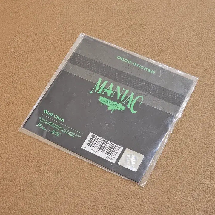 [BUNJANG] Stray Kids Bang Chan Wolfchan Maniac Deco Sticker (Sealed) / 스트레이키즈 스키즈 스키주 방찬 울프찬 매니악 데코 스티커 미개봉 새상품