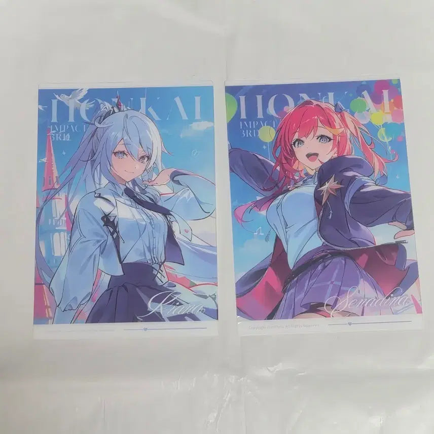 [BUNJANG] Honkai Impact 3rd Kiana &amp; Sirin Illustration Card Bundle / 붕괴3rd 키아나 세나디아 일러스트 카드 일괄