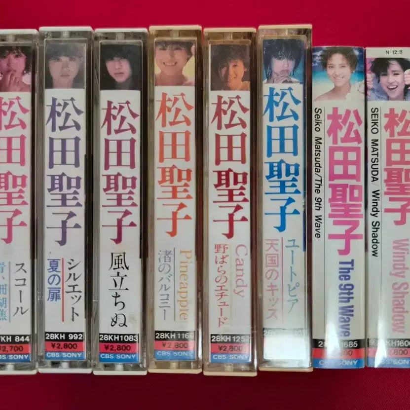 [BUNJANG] Seiko Matsuda Idol Era Cassette Tape Bundle Set (8 Tapes) / 마츠다세이코 아이돌시절 카세트테이프 8개 일괄