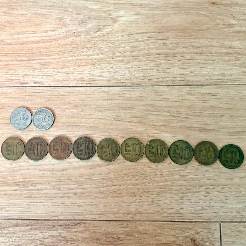 [BUNJANG] Korean Mint Coin Collection - 100, 50, 10 Won (Various Years) / 한국은행 100원 50원 10원 동전 모음