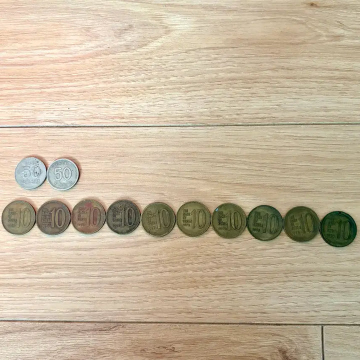 [BUNJANG] Korean Mint Coin Collection - 100, 50, 10 Won (Various Years) / 한국은행 100원 50원 10원 동전 모음