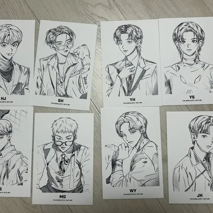 [BUNJANG] ATEEZ Illustrative Postcard Set &