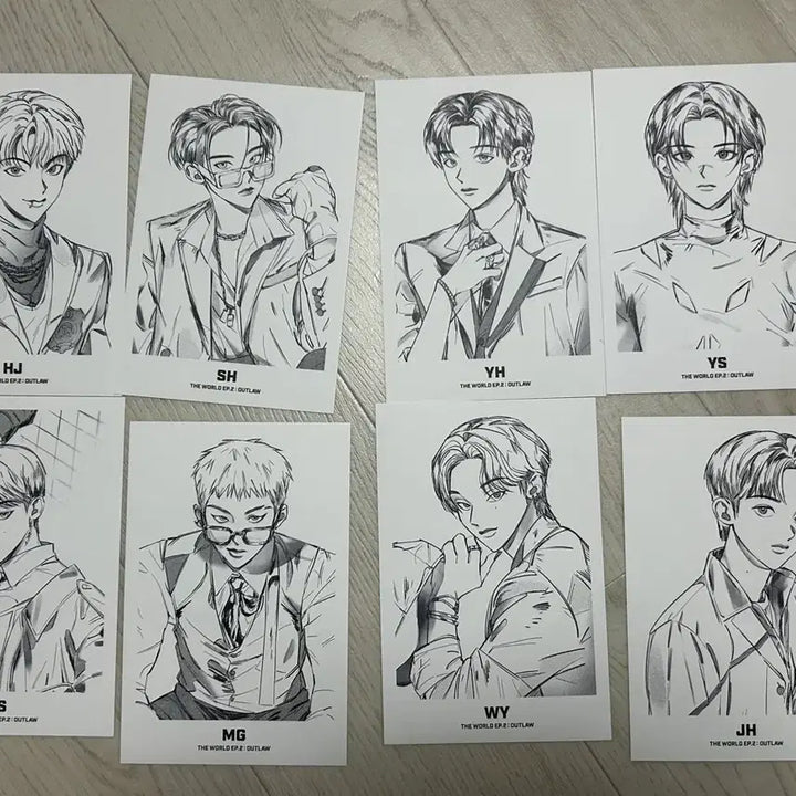 [BUNJANG] ATEEZ Illustrative Postcard Set &