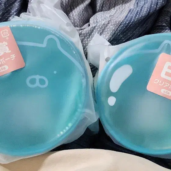 [BUNJANG] Usamaru Kuji E Prize Clear Pouch Aurora Green / 우사마루 쿠지 E상 클리어파우치 오로라그린