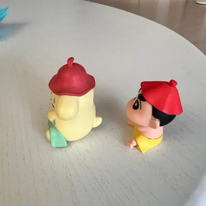 [BUNJANG] Crayon Shin-chan &amp; Pompompurin Sauna Gacha Figures Bundle Set / 2개) 짱구 사우나 가챠 산리오 폼폼푸린 일괄 판매