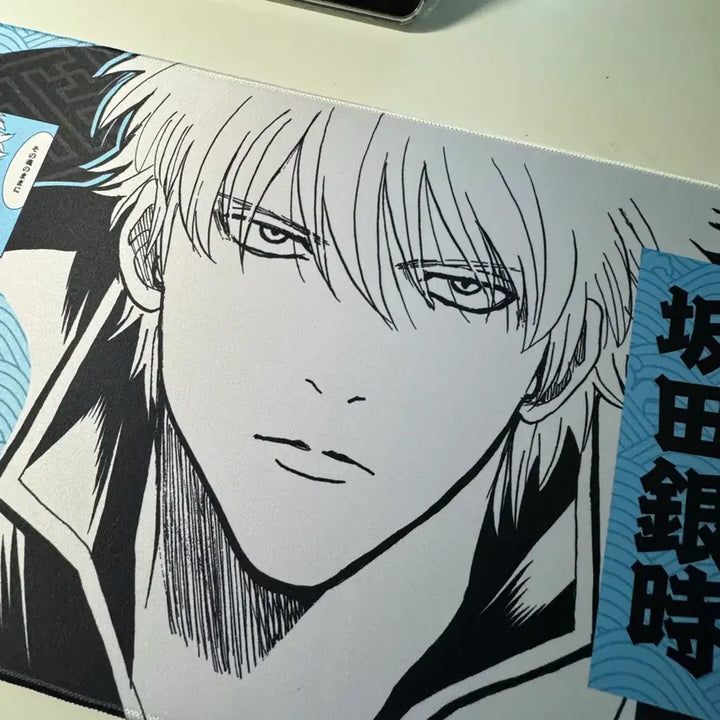 [BUNJANG] Gintama Gintoki Original Art Desk Mat / 현물)은혼 긴토키 원화 장패드