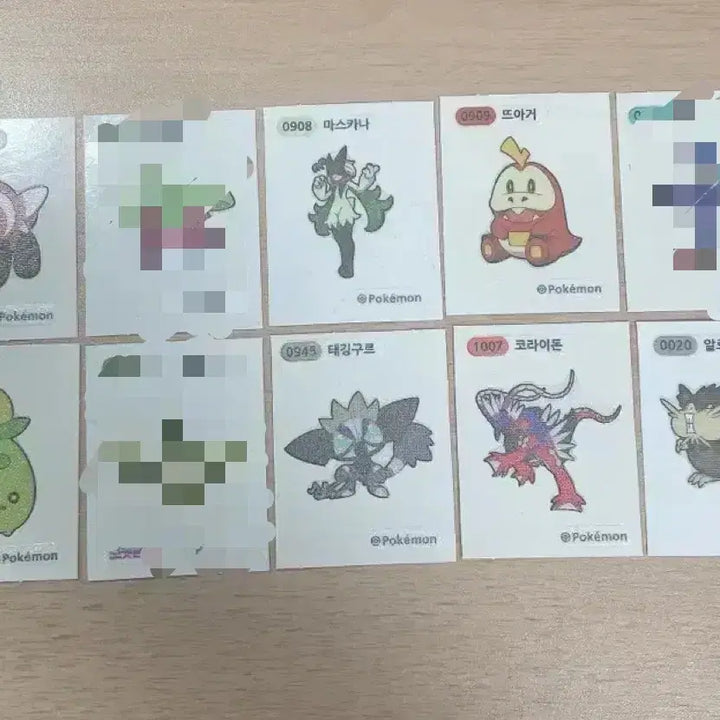 [BUNJANG] Pokemon Stickers / 포켓몬 띠부씰 판매