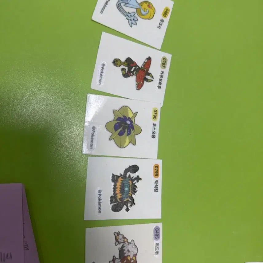 [BUNJANG] Pokemon 5-Piece Sticker Bundle Set / 5종 띠부씰 일괄