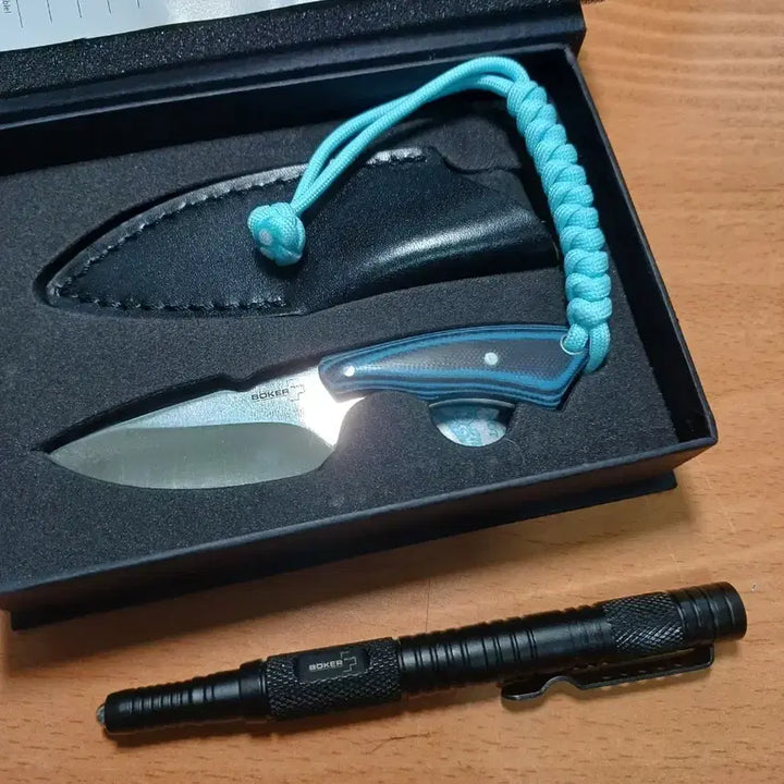 [BUNJANG] Boker Plus Rambler Fixed Blade Knife / 보커 플러스 미니 픽스드 나이프 + 택티컬 펜(전술펜)