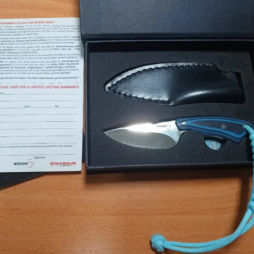 [BUNJANG] Boker Plus Rambler Fixed Blade Knife / 보커 플러스 미니 픽스드 나이프 + 택티컬 펜(전술펜)