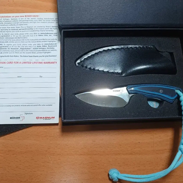 [BUNJANG] Boker Plus Rambler Fixed Blade Knife / 보커 플러스 미니 픽스드 나이프 + 택티컬 펜(전술펜)