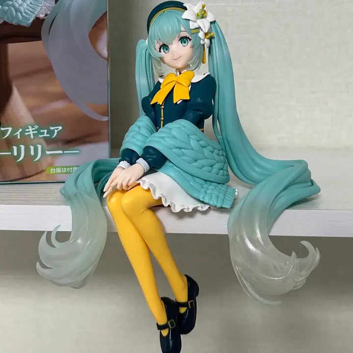 [BUNJANG] FuRyu Hatsune Miku Flower Fairy Lily Noodle Stopper Figure / 하츠네 미쿠 플라워 페어리 백합 일반 버전 누들스토퍼 피규어 후류