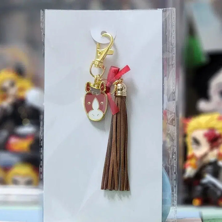 [BUNJANG] Demon Slayer Kyojuro Rengoku 2026 Zodiac Year of the Horse Tassel Charm Keychain Figure / 귀멸의 칼날 렌고쿠 쿄쥬로 2026 말띠해 기념 태슬챰 키링 피규어