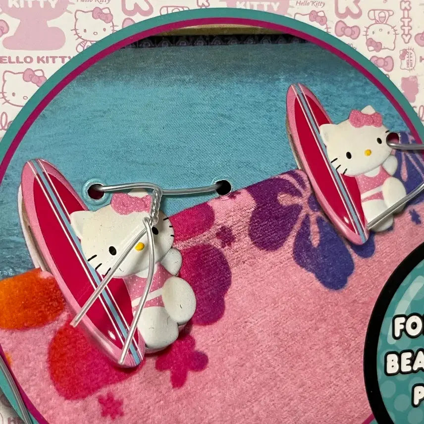 [BUNJANG] Vintage Hello Kitty Clip Set / 고전키티 키티집게 태닝키티 서핑키티 집게 클립