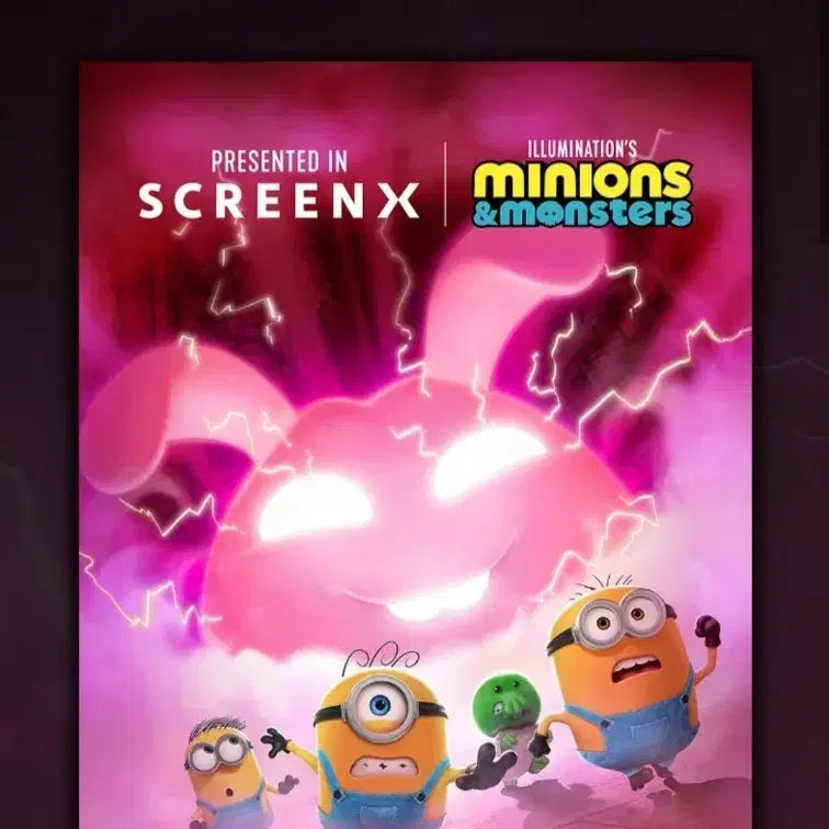 [BUNJANG] Minions &amp; Monsters SCREENX Limited Edition Poster (A3 Size) / 미니언즈&amp;몬스터즈 SCREENX 리미티드 포스터 A3사이즈