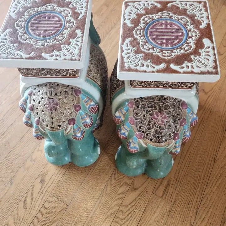 [BUNJANG] Elephant Ceramic Decorative Set / 코끼리 도자기