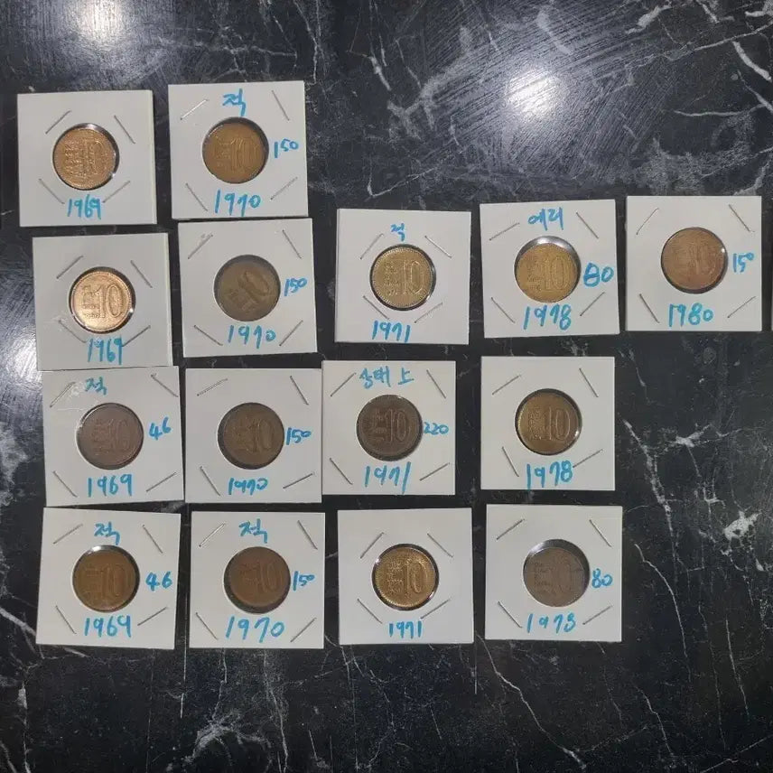 [BUNJANG] Mixed Era 10 Won Coin Bundle / 10원 사용제 동전 입니다~~