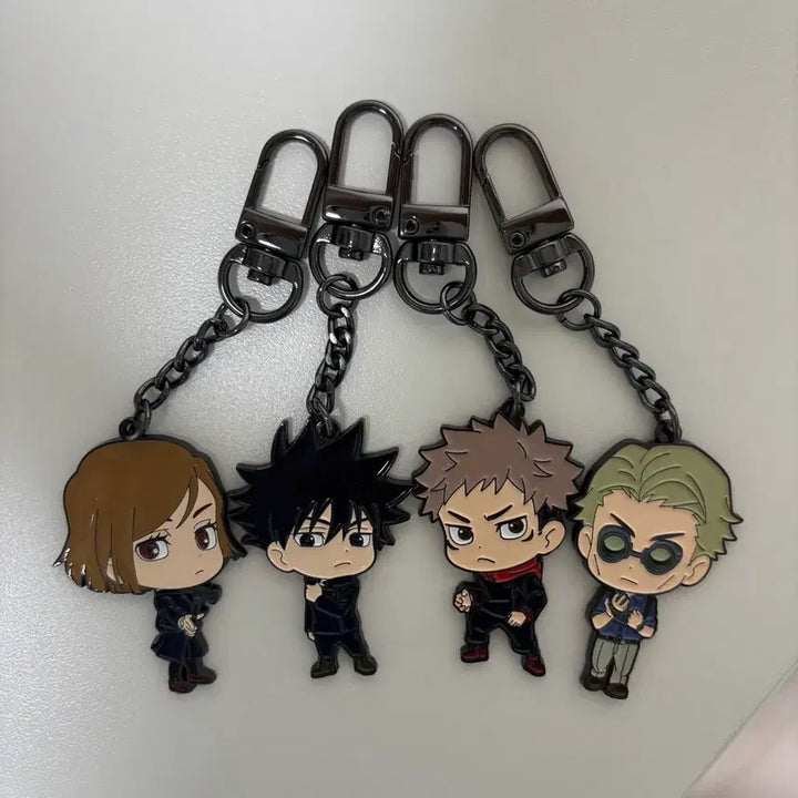 [BUNJANG] Jujutsu Kaisen Shibuya Incident Metal Keyring Set (4 Types) / [일괄] CGV 주술회전 시부야사변 메탈 키링 4종
