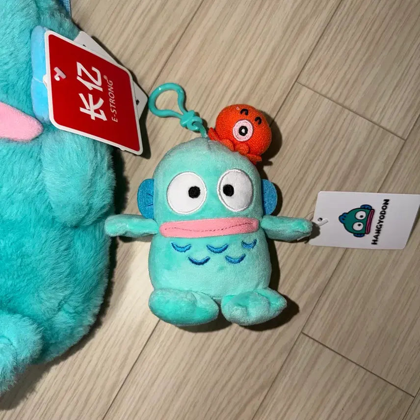 [BUNJANG] Sanrio Hangyodon Backpack Bag &amp; Sayuri Hangyodon Keyring Plush Bundle Set / 산리오 한교동 백팩 가방 + 사유리 한교동 키링 인형 일괄