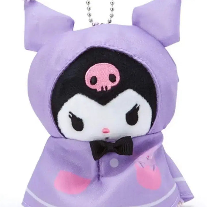 [BUNJANG] Sanrio Teru Teru Bozu Series Kuromi Raincoat Plush / 산리오 테루테루보즈 시리즈 쿠로미 / 쿠로미테루테루보즈 / 쿠로미 우비