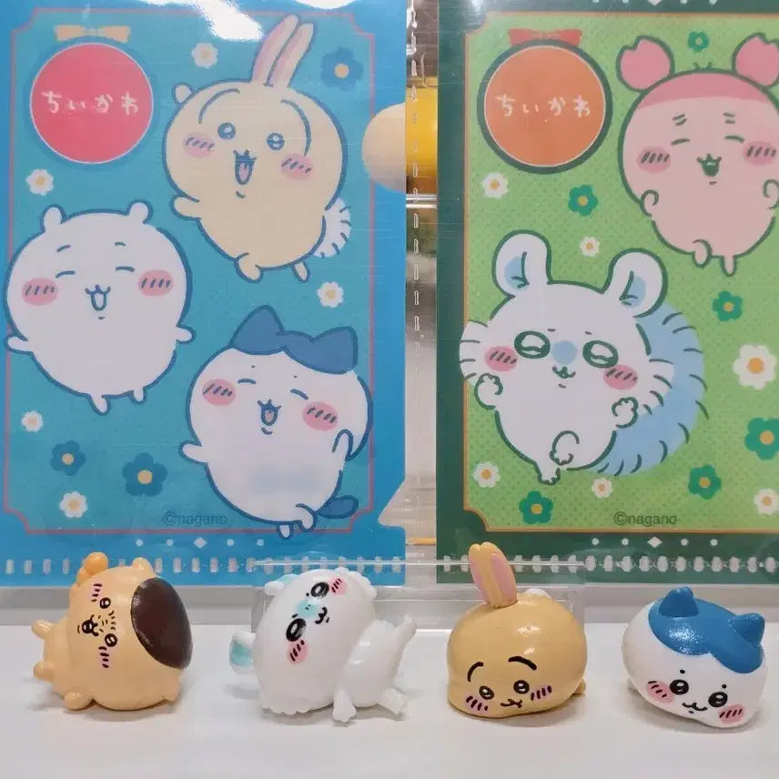 [BUNJANG] Chiikawa Bath Bomb Figure Set (Hachiware, Kurimanju, Momonga, Usagi) / 치이카와 입욕제 배쓰밤 피규어  하치와레 쿠리만쥬 모몽가 우사기