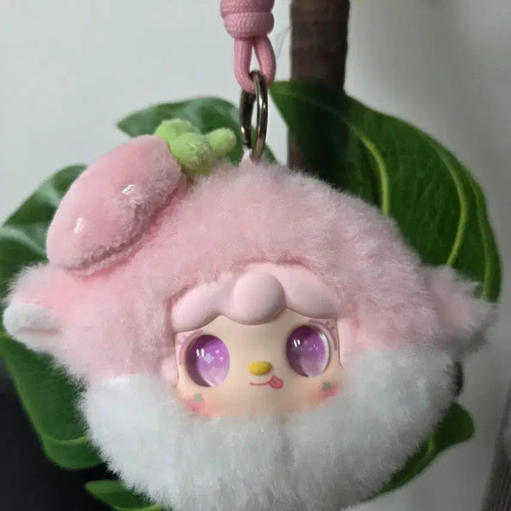 [BUNJANG] Yuki Strawberry Mirror Comb Keychain / 유키 딸기 거울 빗 키링