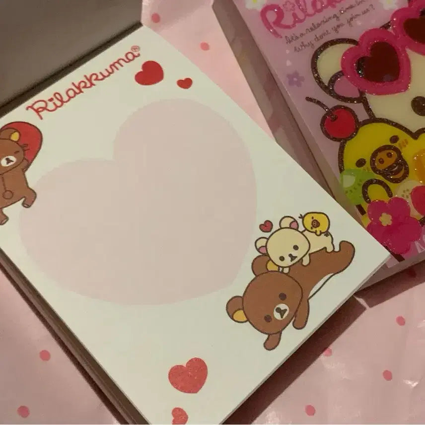 [BUNJANG] San-X Rilakkuma Classic Memo Pad Bundle (2 Pieces) / 미사용)일괄 고전 리락쿠마 메모지 2개