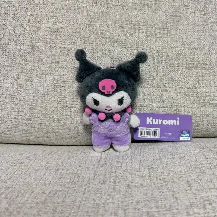 [BUNJANG] Sanrio Kuromi Original Bag Charm 10cm Keyring Doll / 정품 산리오 쿠로미 가방걸이 멜빵 10cm 키링인형
