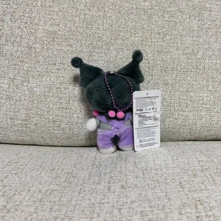 [BUNJANG] Sanrio Kuromi Original Bag Charm 10cm Keyring Doll / 정품 산리오 쿠로미 가방걸이 멜빵 10cm 키링인형