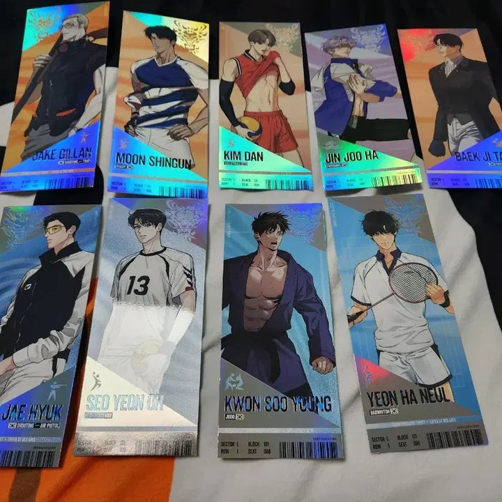[BUNJANG] Team Rejin Exhibition Ticket Set (9 Types) / 팀레진 경기티켓 권제혁 제이크 백지태 김단 문신건 서연오 진주하 9종