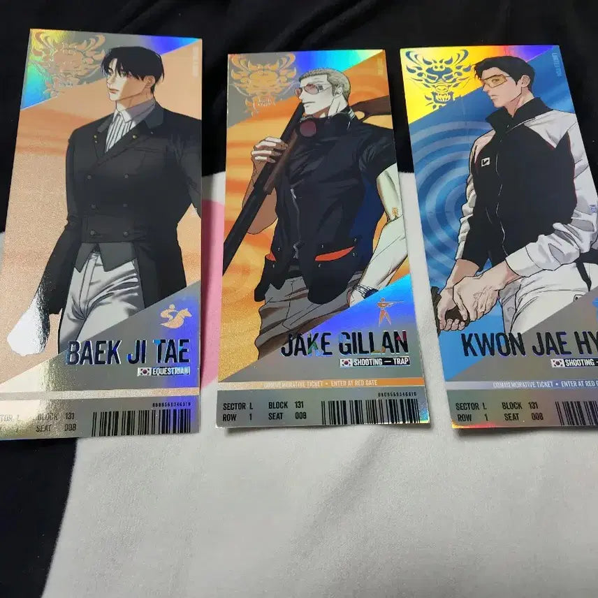 [BUNJANG] Team Rejin Exhibition Ticket Set (9 Types) / 팀레진 경기티켓 권제혁 제이크 백지태 김단 문신건 서연오 진주하 9종