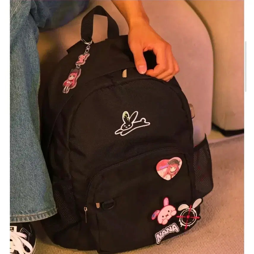 [BUNJANG] Stellive Nana Backpack + Wappen Set / 스텔라이브 나나 백팩 +와펜 세트