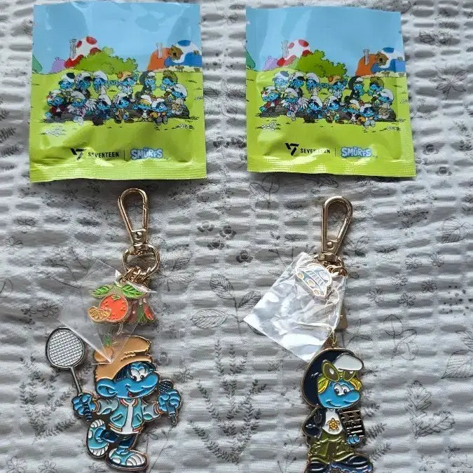 [BUNJANG] SEVENTEEN S.Coups, Vernon Smurf Keyring / 세븐틴 이삭 스머프 키링 승관,버논 판매합니다.