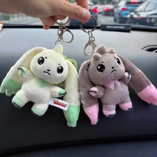[BUNJANG] Digimon Lopmon Plush Keychain / 디지몬 로프몬 봉제 인형 키링