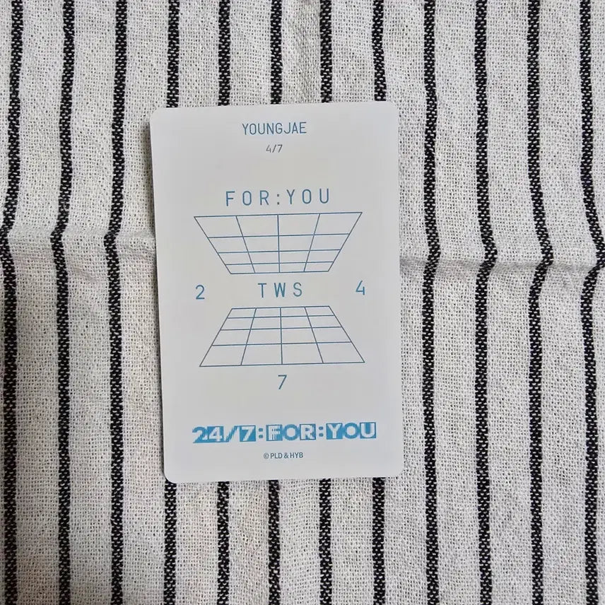 [BUNJANG] TWS 24/7:FOR:YOU Youngjae Photocard / 24/7:FOR:YOU 투어스 트레카 영재 포카